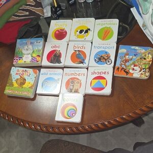 Board Book Set for Kids — Colors, Numbers & Animals (White)